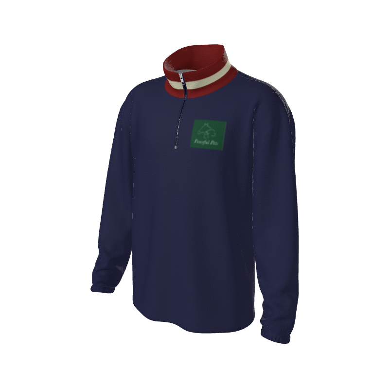 Retro Quarter Zip Fleece 5 Y1 Custom Retro Quarter Zip Fleece. (x 16)