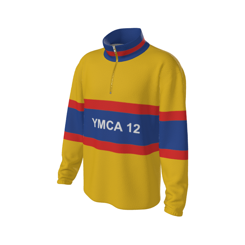 Retro Quarter Zip Fleece 5 Y1 Custom Retro Quarter Zip Fleece. (x 21)