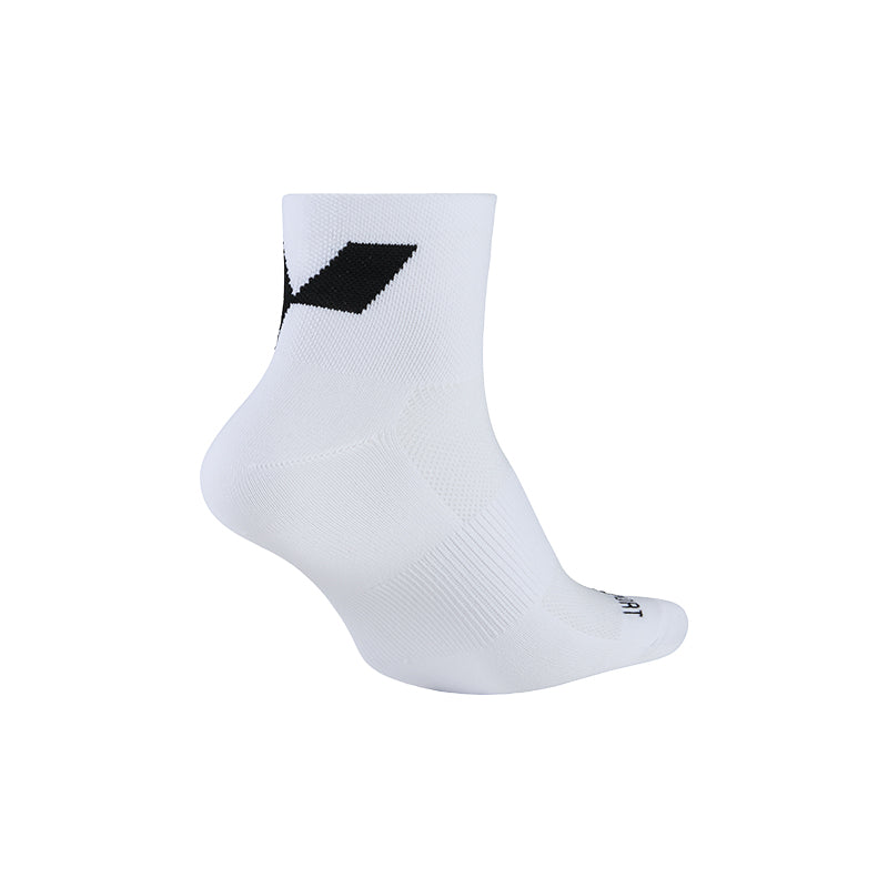 White Half Crew Running Socks - LTD