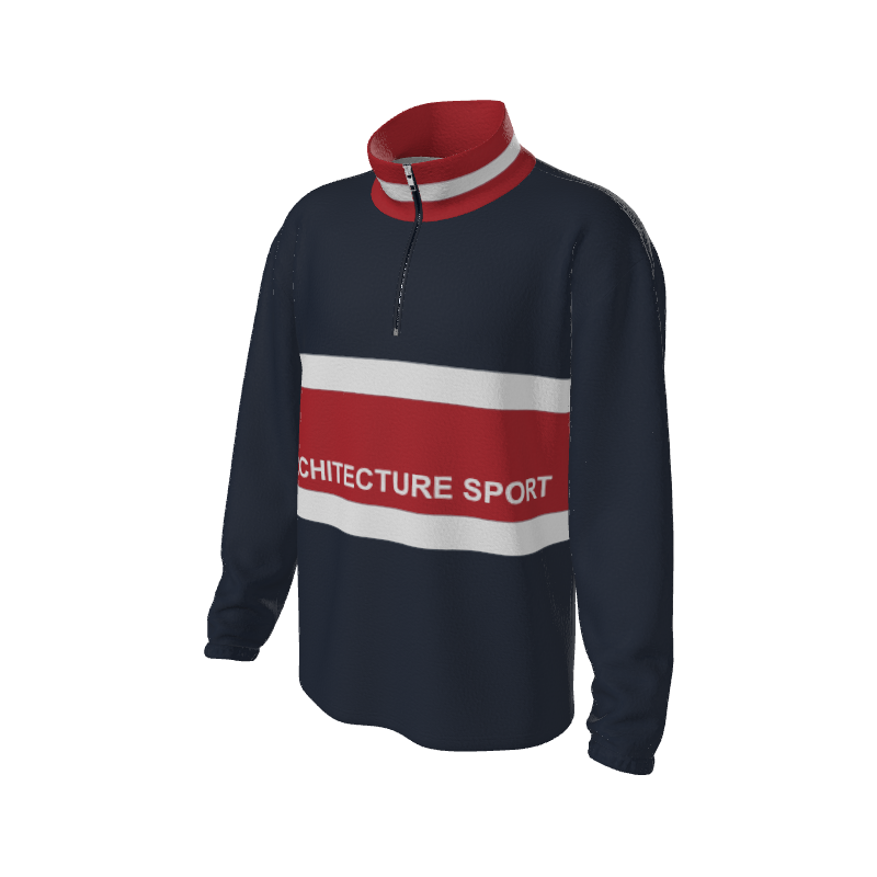 Retro Quarter Zip Fleece 2 Y1 Custom Retro Quarter Zip Fleece. (x 23)