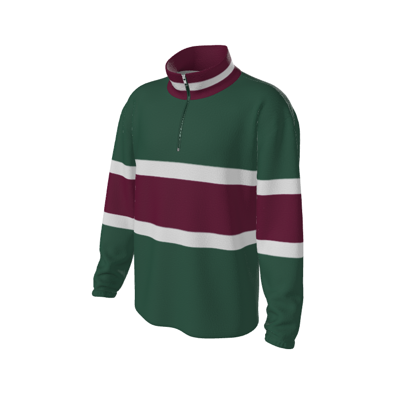 Retro Quarter Zip Fleece 5 Y1 Custom Retro Quarter Zip Fleece. (x 18)