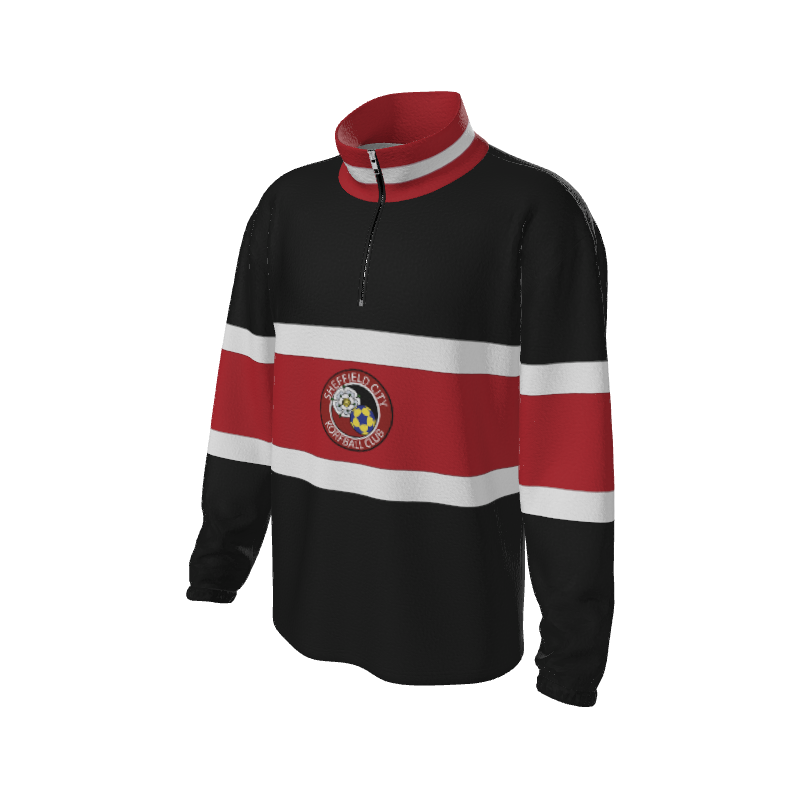 Retro Quarter Zip Fleece 5 Y1 Custom Retro Quarter Zip Fleece. (x 17)