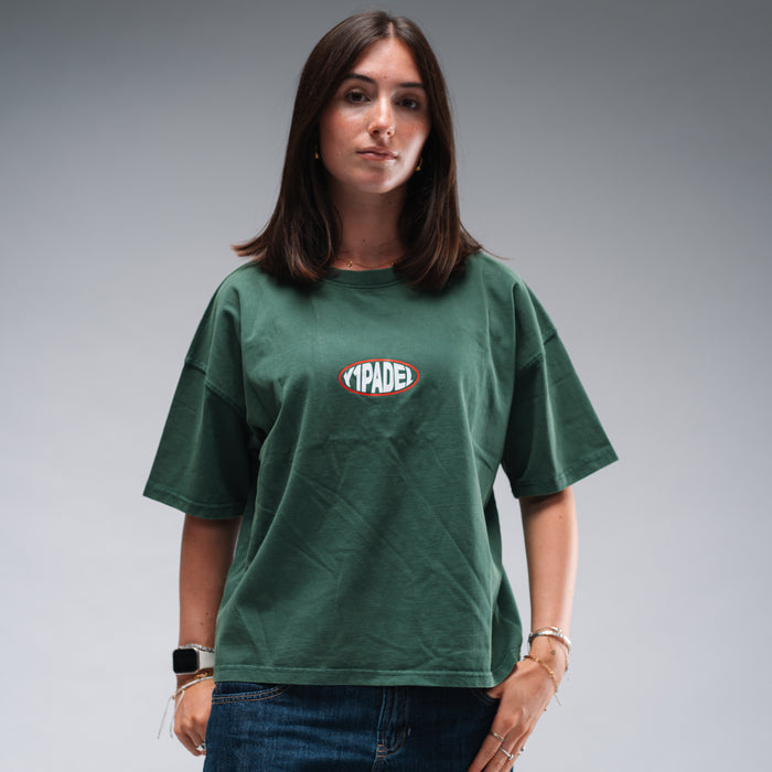 Women's Oversized Y1 Padel Pill Tee Stonewash Green