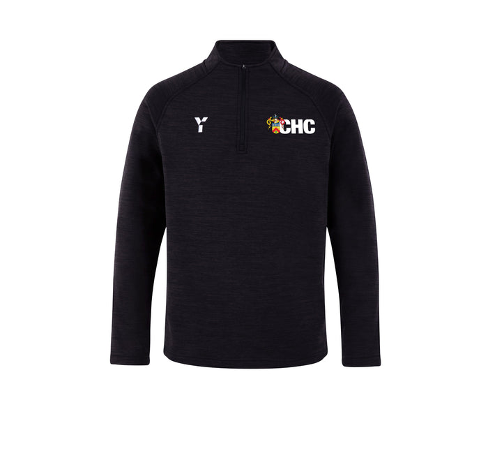 Cheltenham HC - Fugi Quarter Zip Unisex Black Melange (SALE)