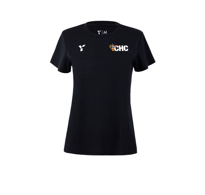 Cheltenham HC - Short Sleeve Training Top Women's Black (SALE)