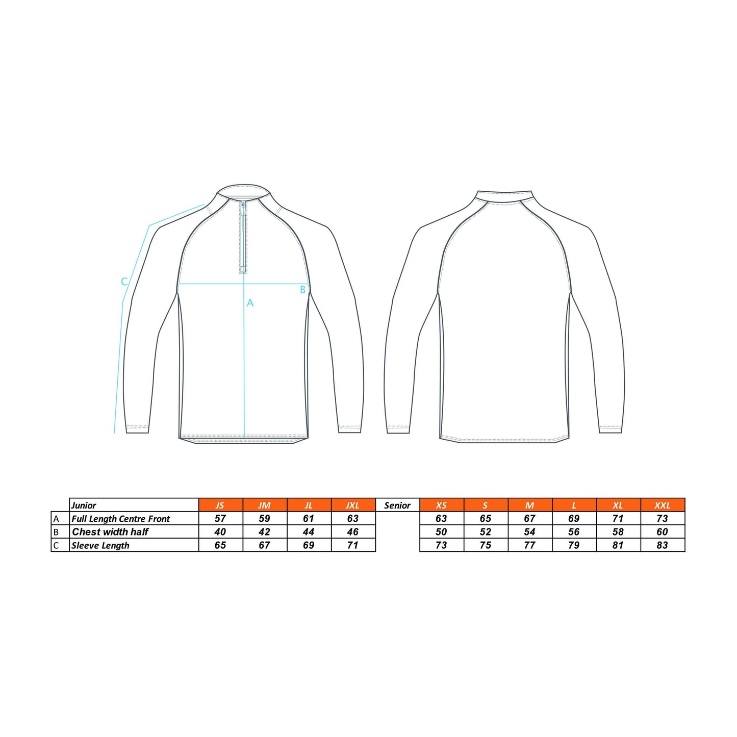 Padel4All Garon Park - Fugi Quarter Zip Unisex Navy Melange