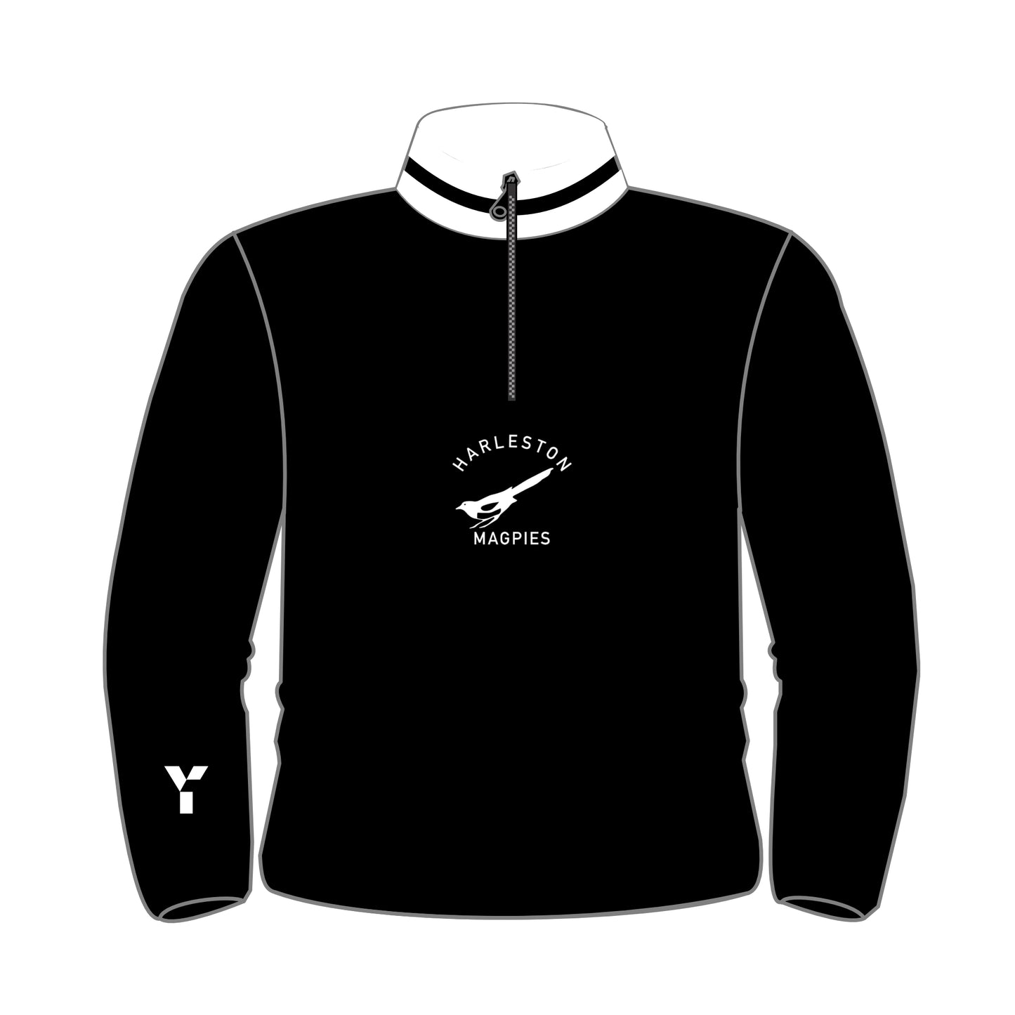 Harleston Magpies HC - Retro Quarter Zip