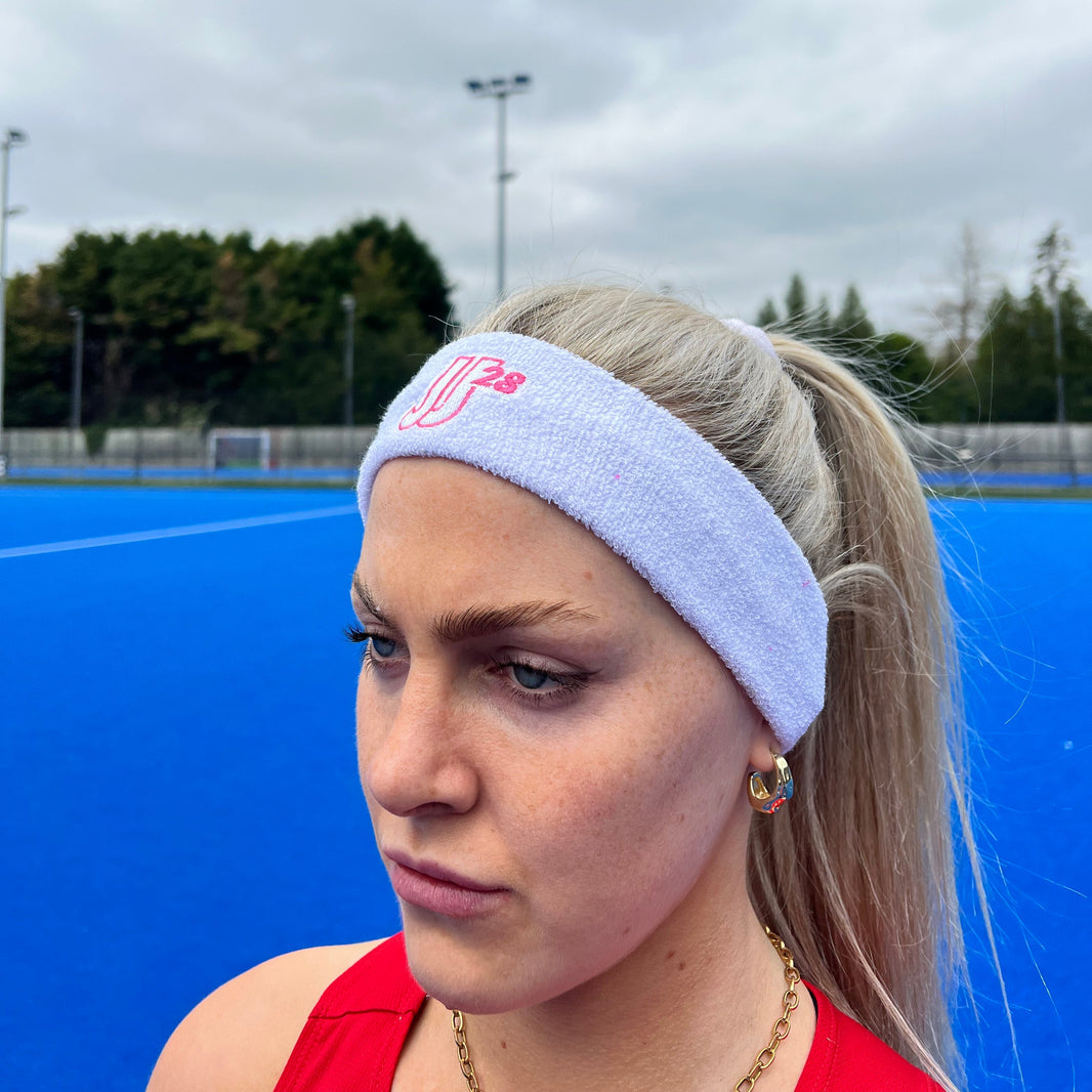 JJ28 White Headband (2 Pack)