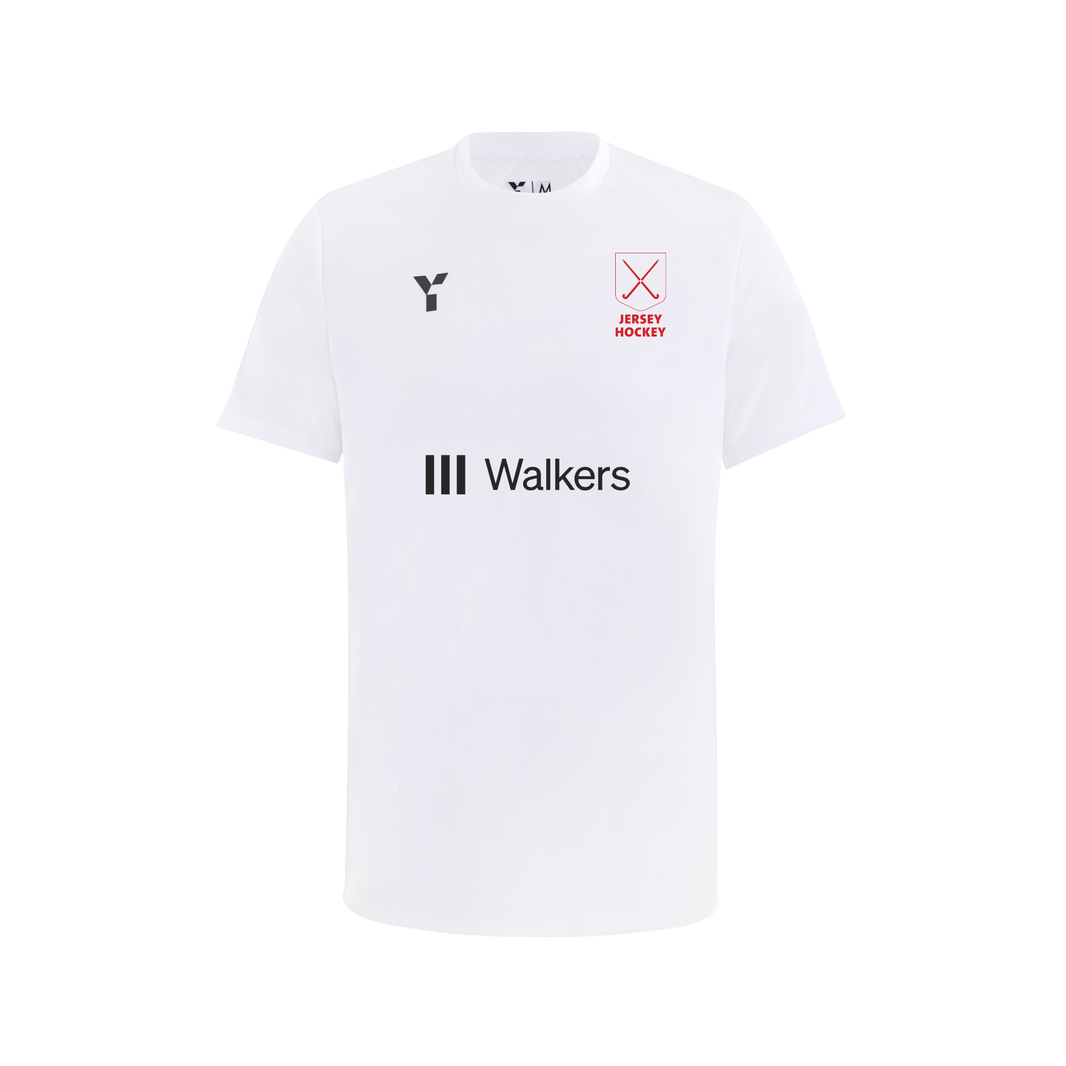 Jersey Hockey - Junior Short Sleeve Training Top Unisex White (Walkers)