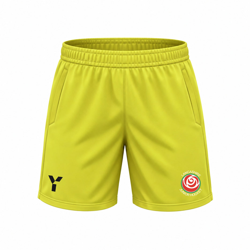 Lancashire Juniors HC - GK Shorts - Yellow