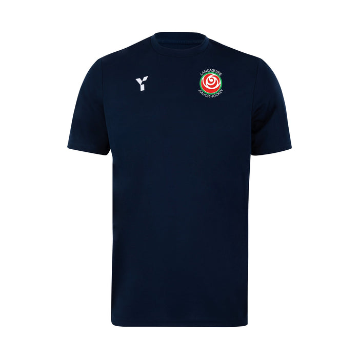 Lancashire Juniors - Junior Short Sleeve Training Top Unisex Navy (SALE)