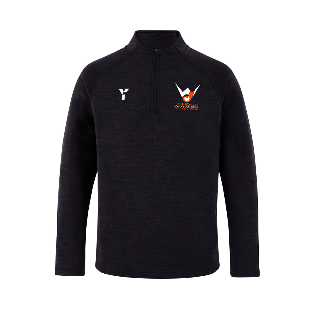 London Wayfarers HC - Adult & Junior Fugi Quarter Zip Unisex Black Melange