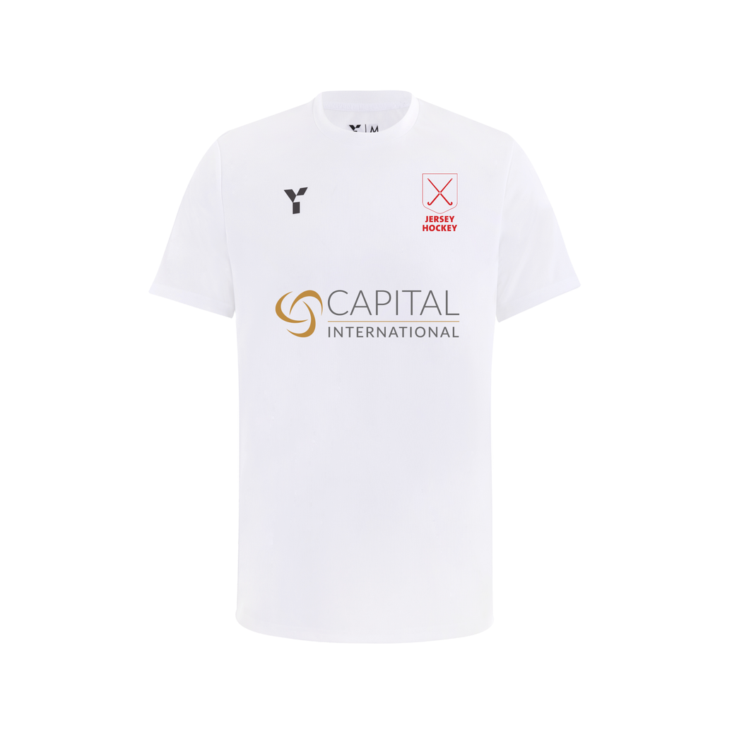 Jersey Hockey - Short Sleeve Training Top Men's White (Capital International)