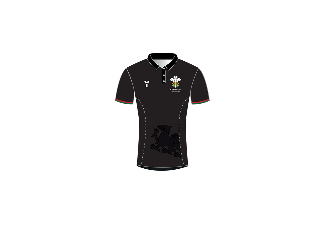 Hockey Wales - Mens Playing Top Black (SALE)
