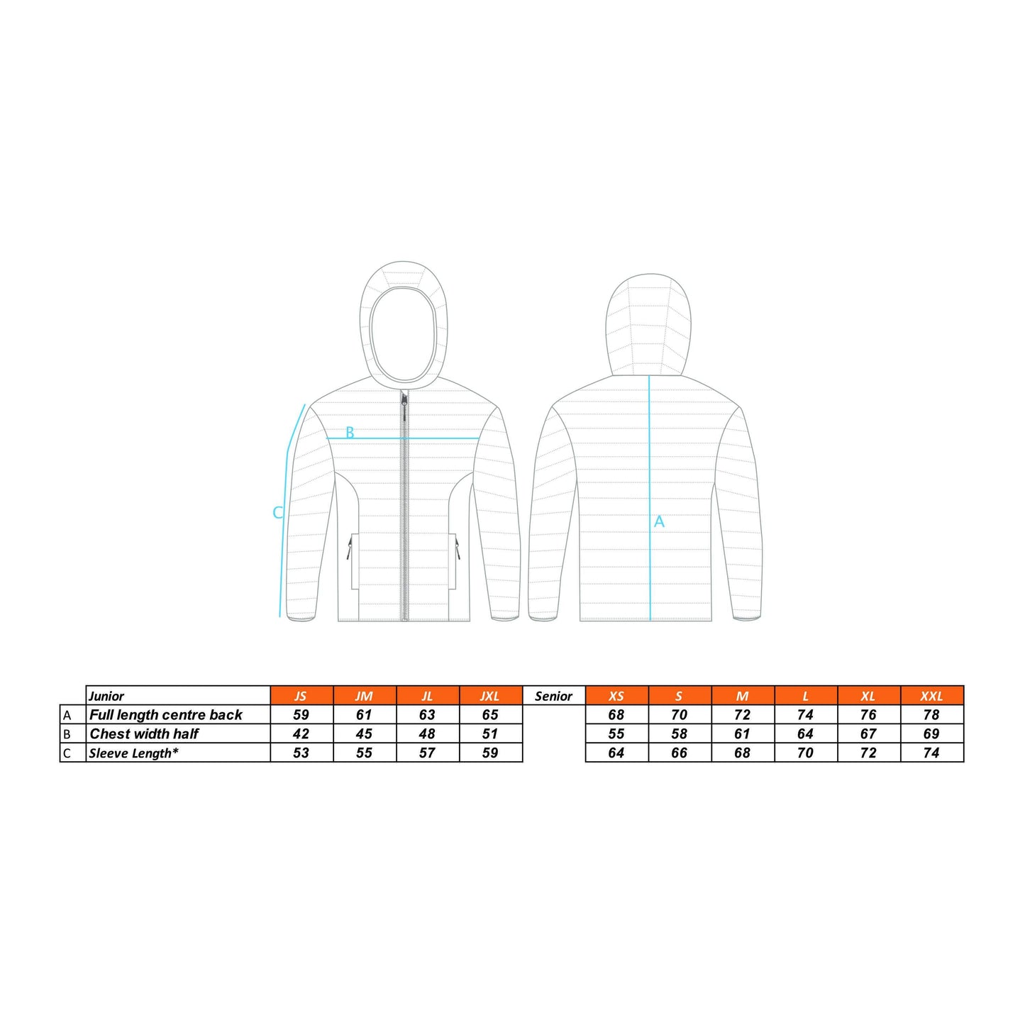 Padel4All Lockleaze - Padded Jacket Unisex Navy