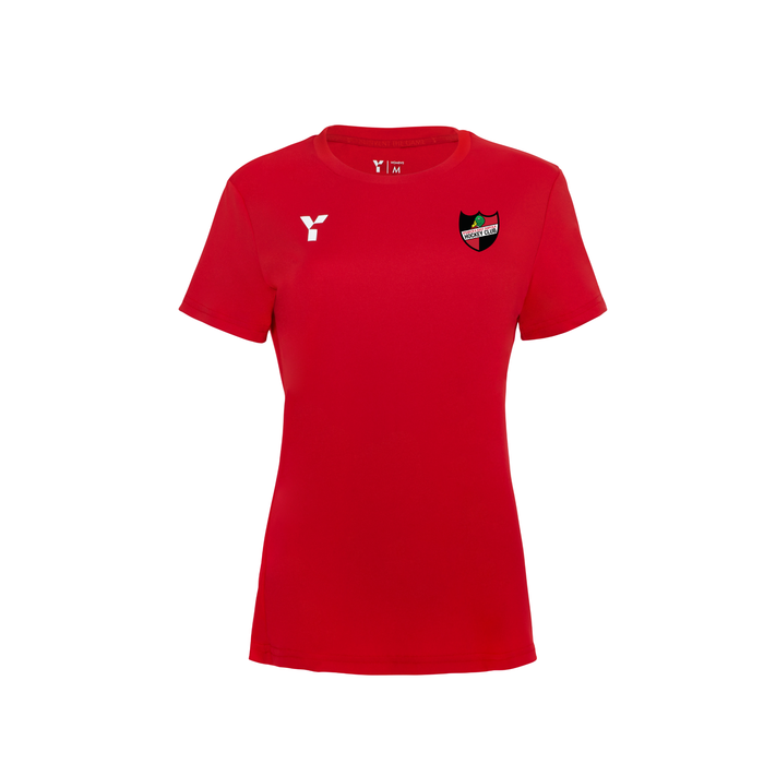 Ipswich and East Suffolk HC - Short Sleeve Training Top Women's Red