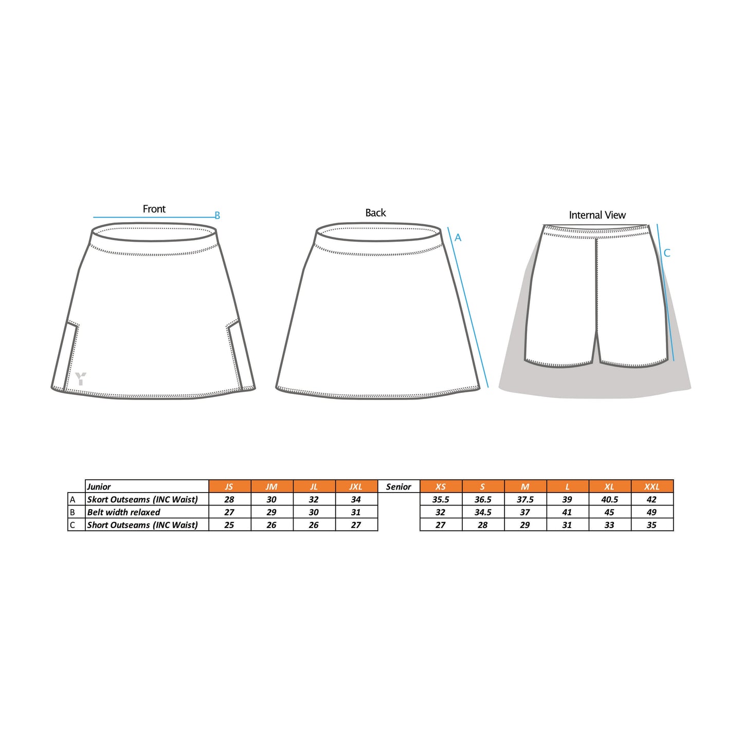 Padel4All Basset Down - Skort Women's Black