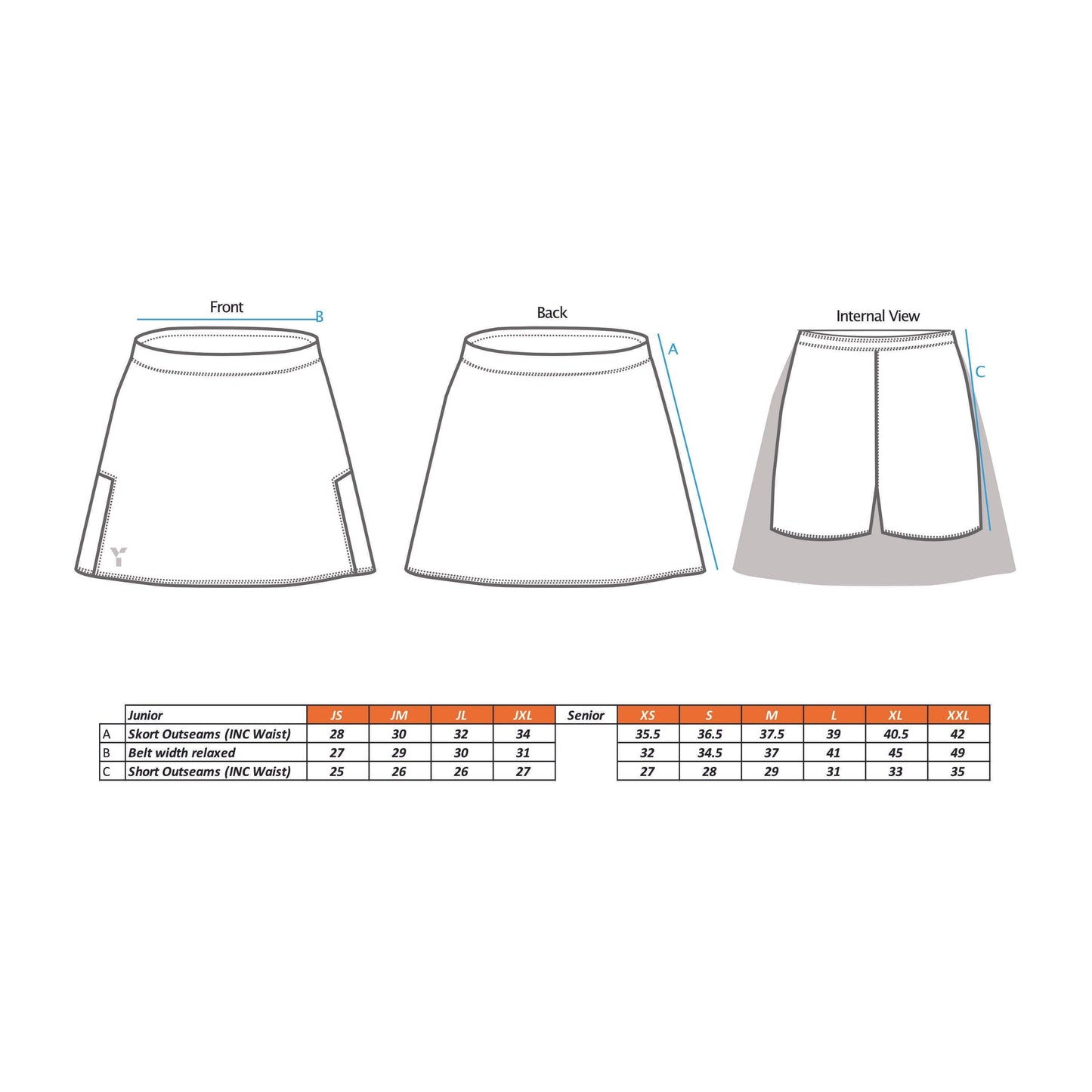 Leicestershire Hockey - Skort Women's Black