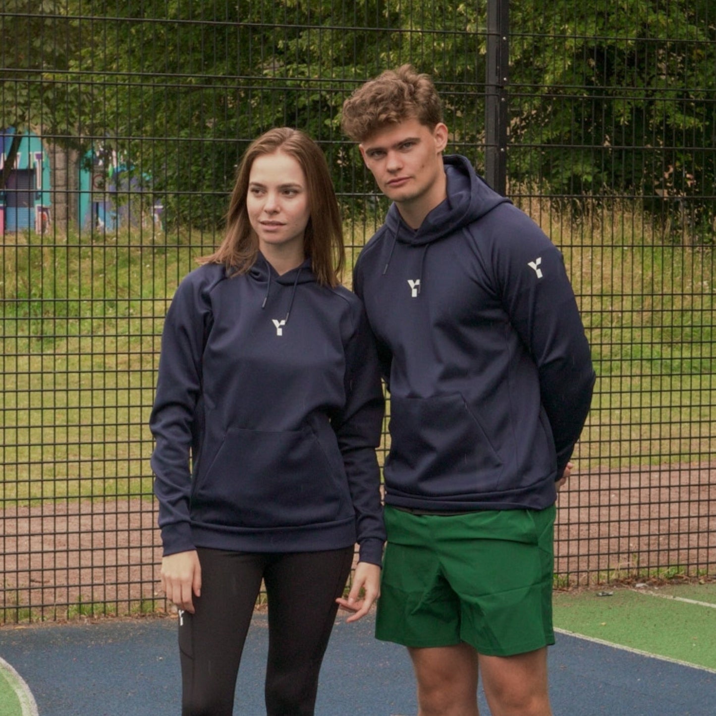 Spencer HC - Junior Performance Hoody Unisex Navy