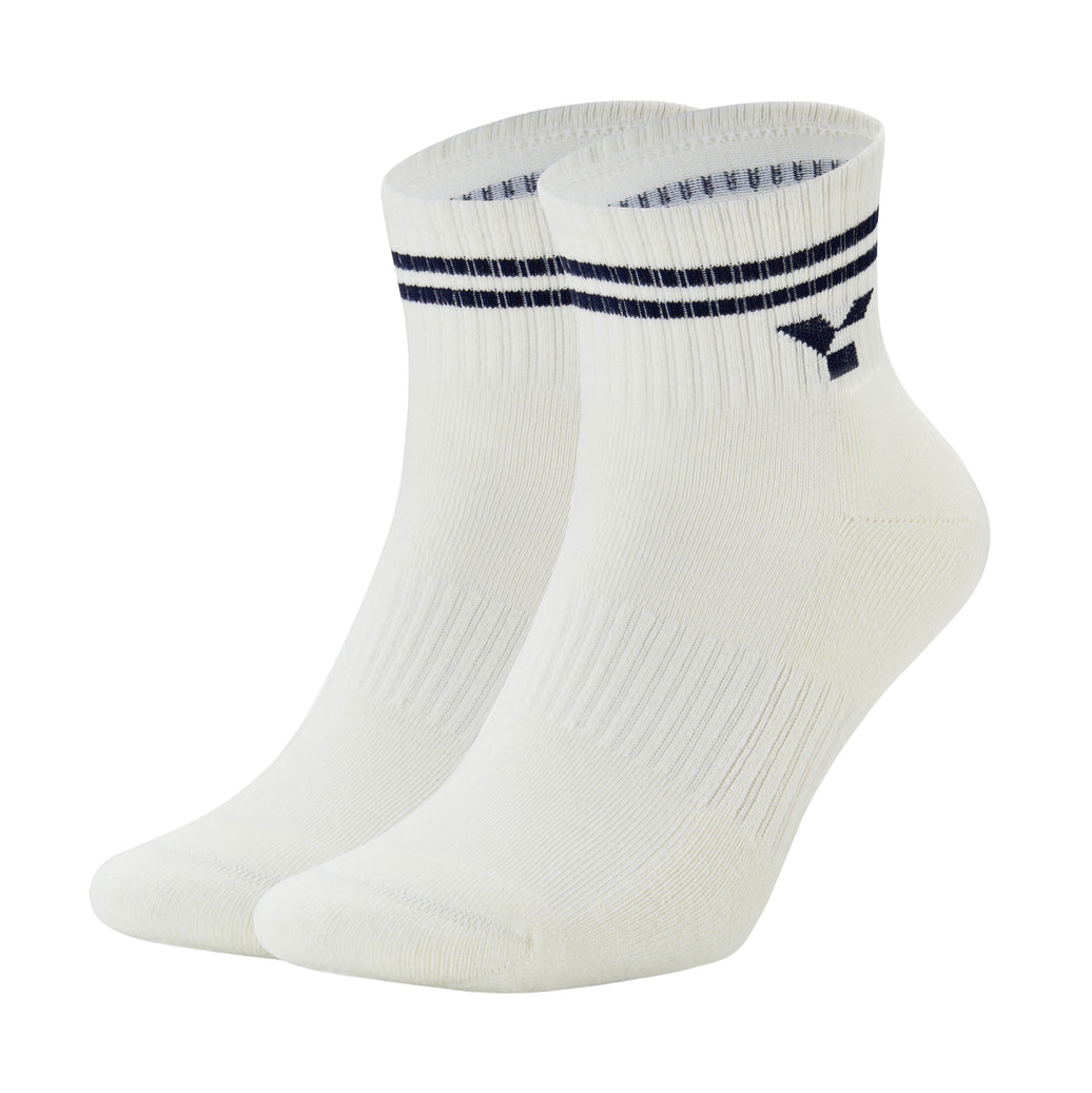 Vintage Half-Crew Off-White Trainer Socks