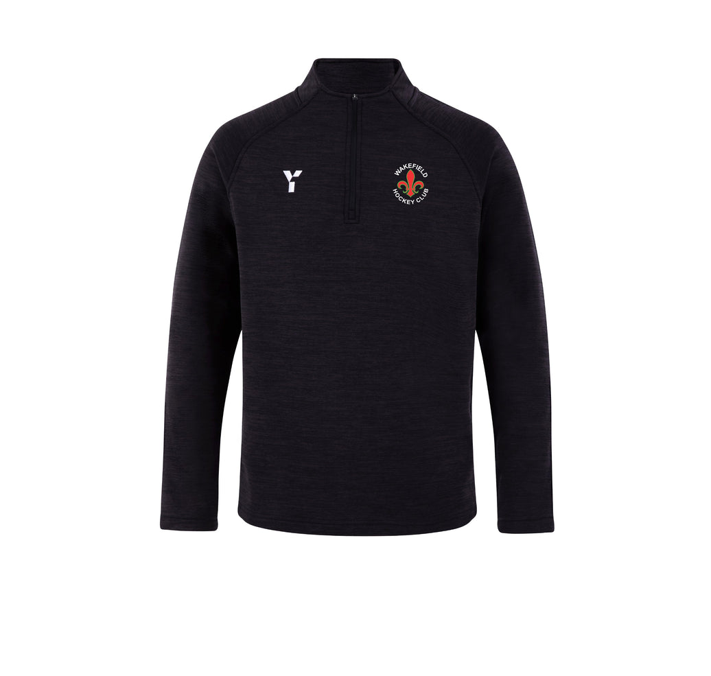 Wakefield HC - Fugi Quarter Zip Unisex Black Melange (SALE)