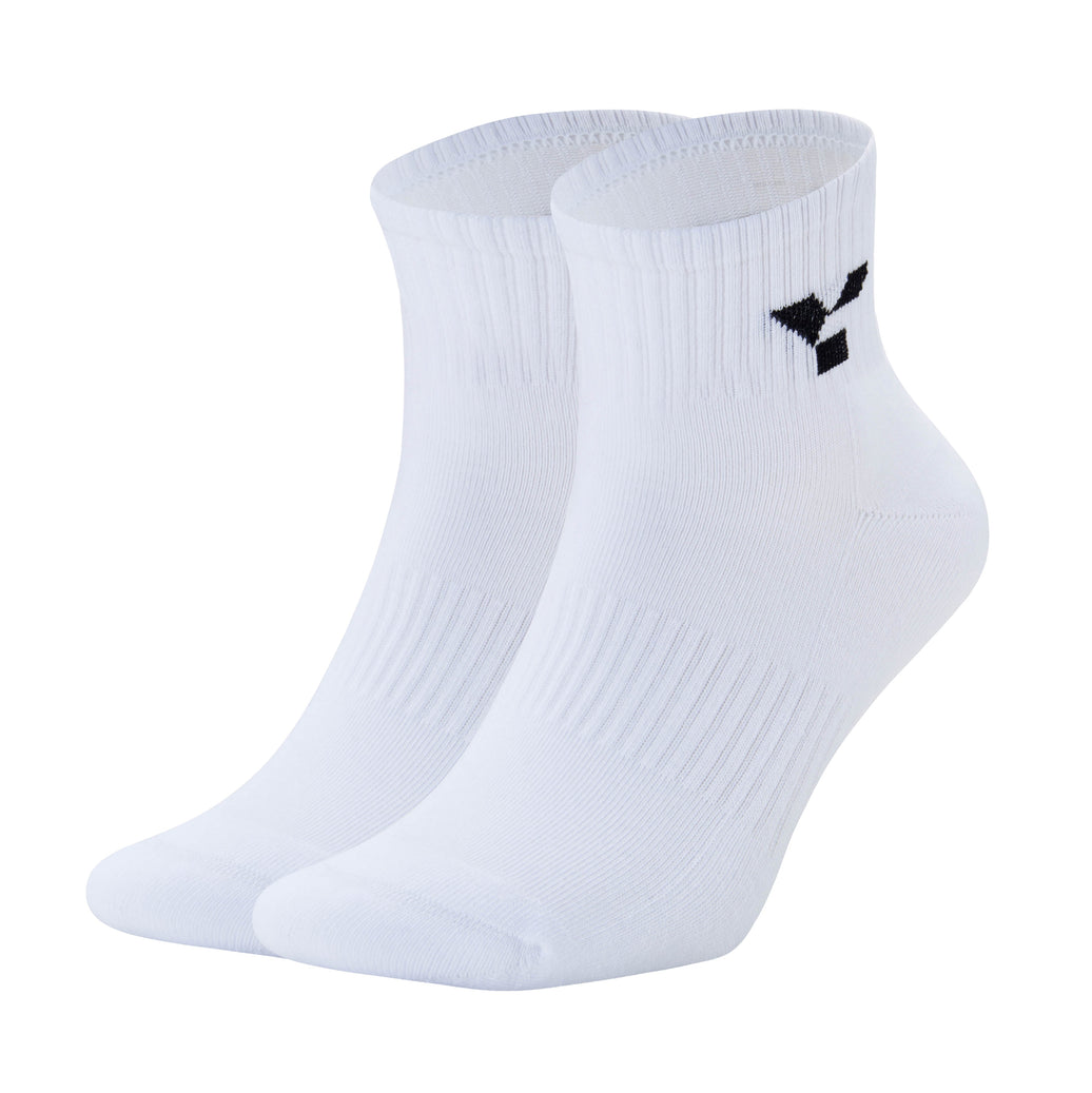 White Half-Crew Trainer Socks