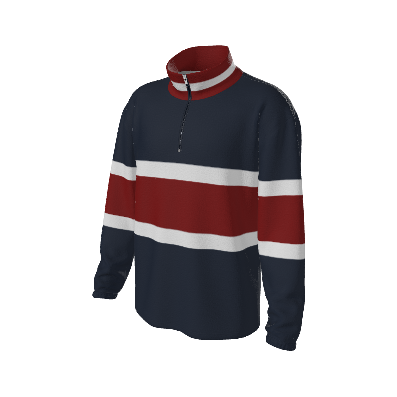 Retro Quarter Zip Fleece 5 Y1 Custom Retro Quarter Zip Fleece. (x 75)