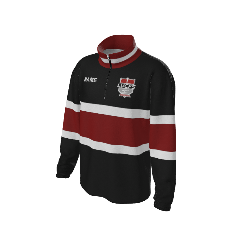 Retro Quarter Zip Fleece 5 Y1 Custom Retro Quarter Zip Fleece. (x 17)