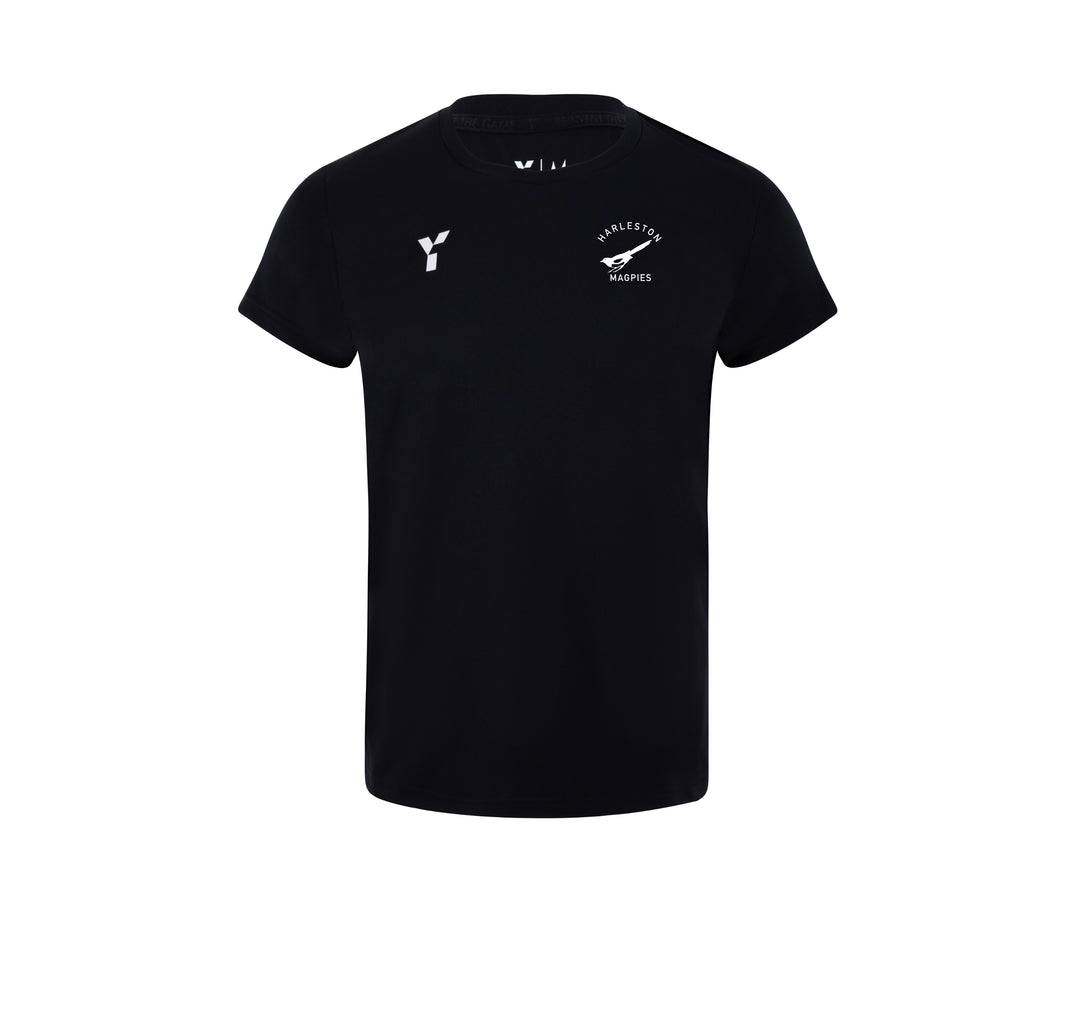 Harleston Magpies HC - Junior Short Sleeve Training Top Unisex Black