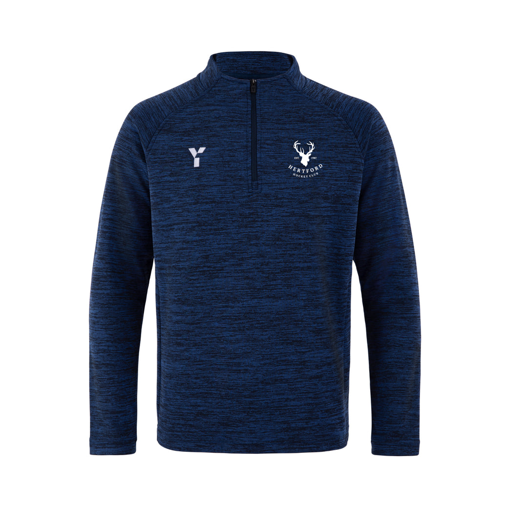 Hertford HC - Fugi Quarter Zip Unisex Navy Melange