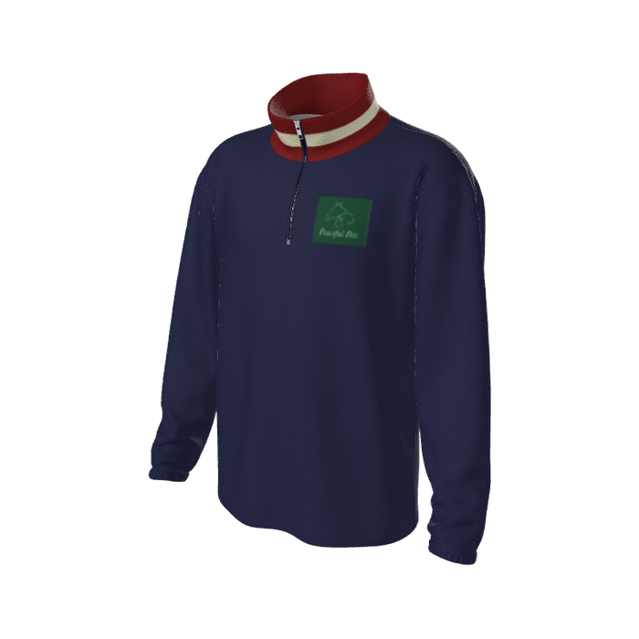 Retro Quarter Zip Fleece 5 Y1 Custom Retro Quarter Zip Fleece. (x 16)