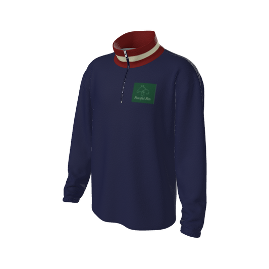 Retro Quarter Zip Fleece 5 Y1 Custom Retro Quarter Zip Fleece. (x 16)