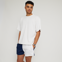 Retro Cotton Rugby Shorts (Navy/White)