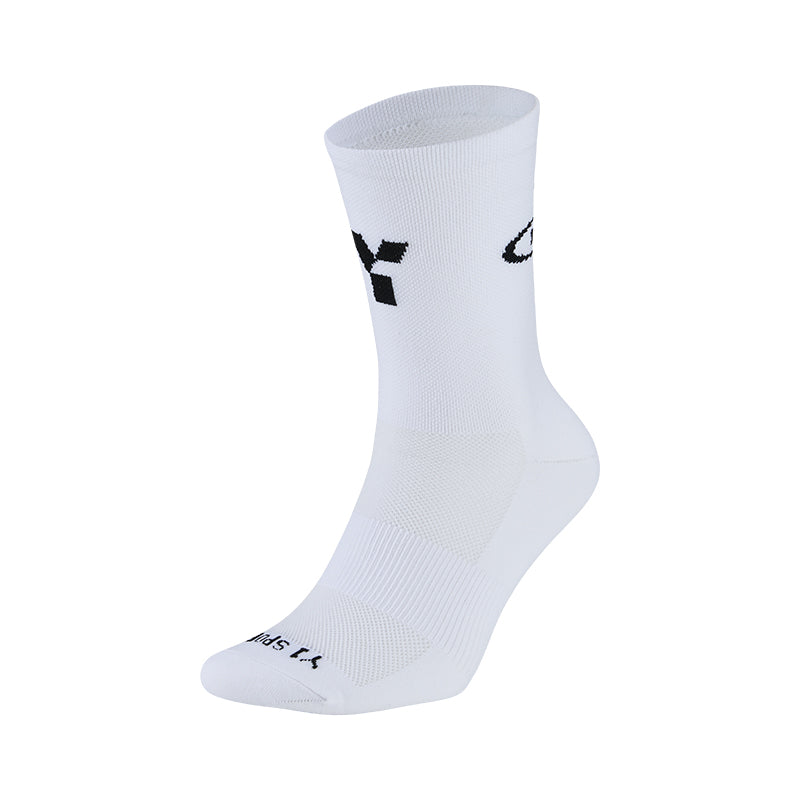 White Crew Running Socks - Global by Y1 - view 2