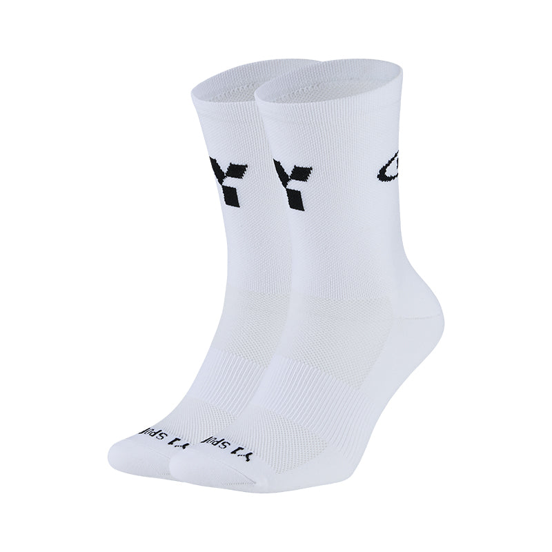 White Crew Running Socks - Global by Y1