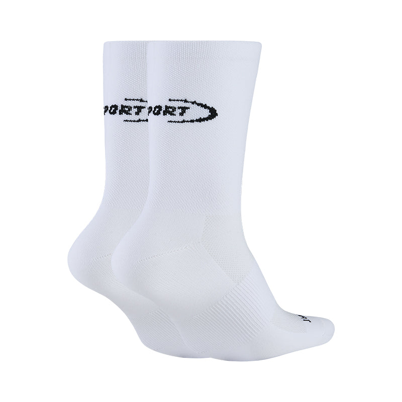 White Crew Running Socks - Global