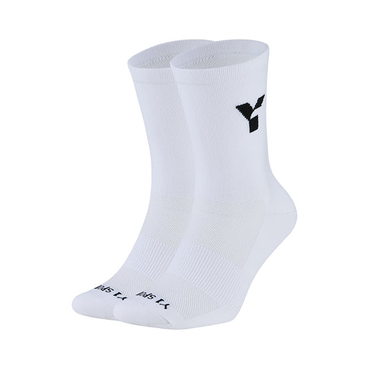 White Crew Running Socks