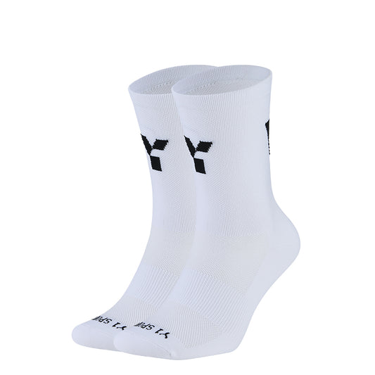 White Crew Running Socks - LTD