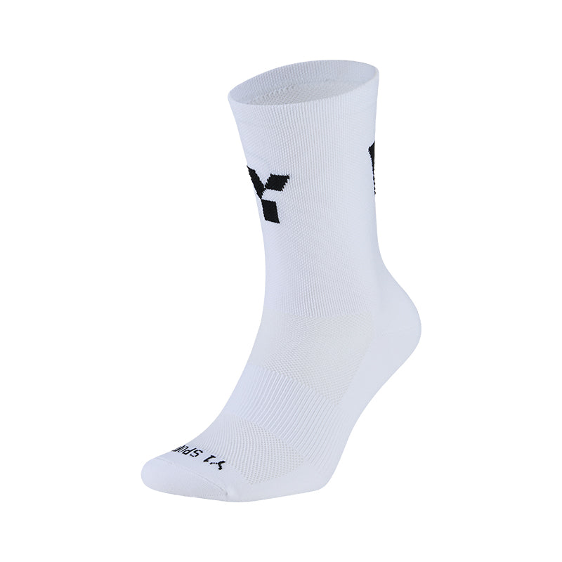 White Crew Running Socks - LTD