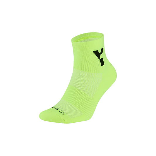 Fluo Yellow Half-Crew Running Socks