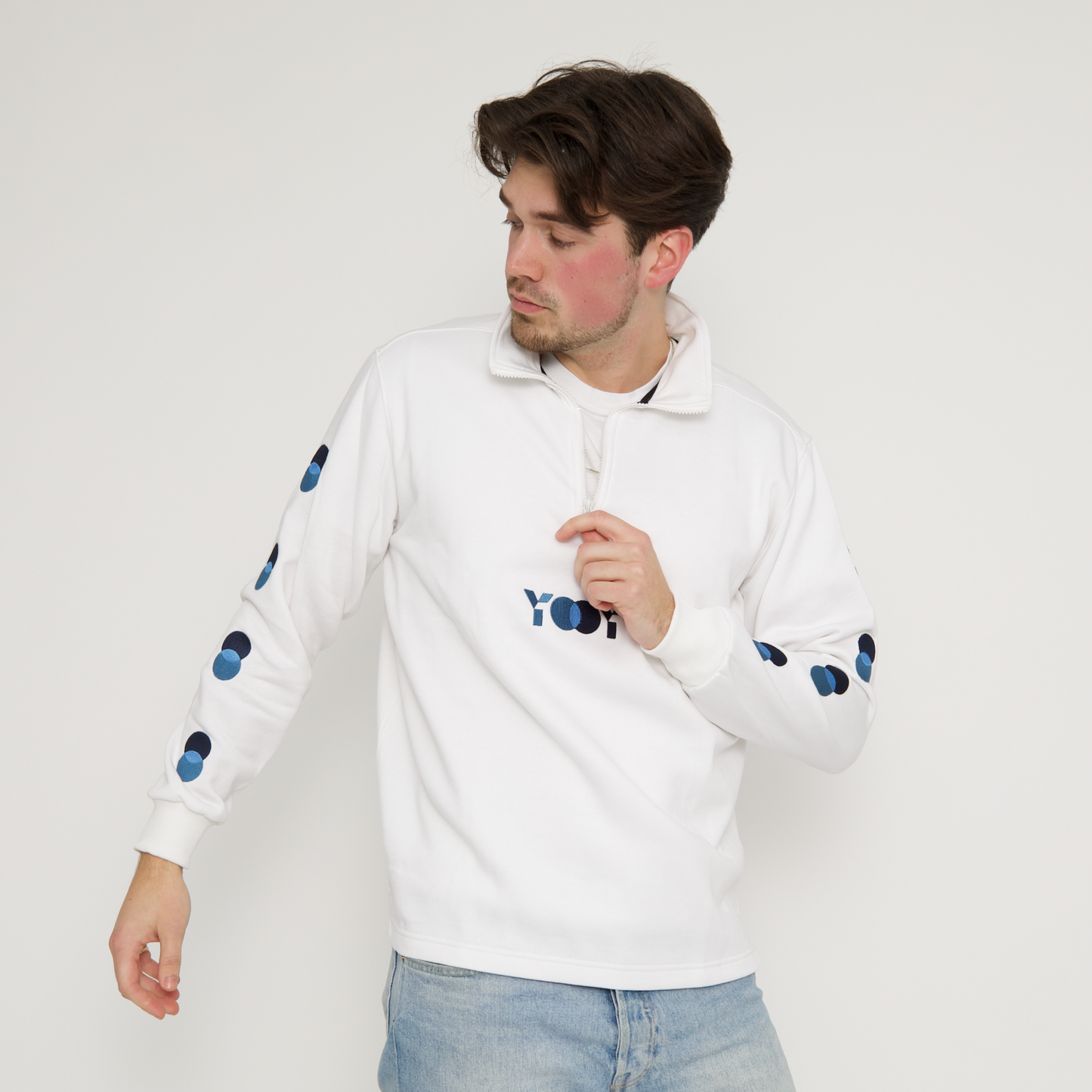 Aquila 2.0 Cotton 1/4 Zip (White)