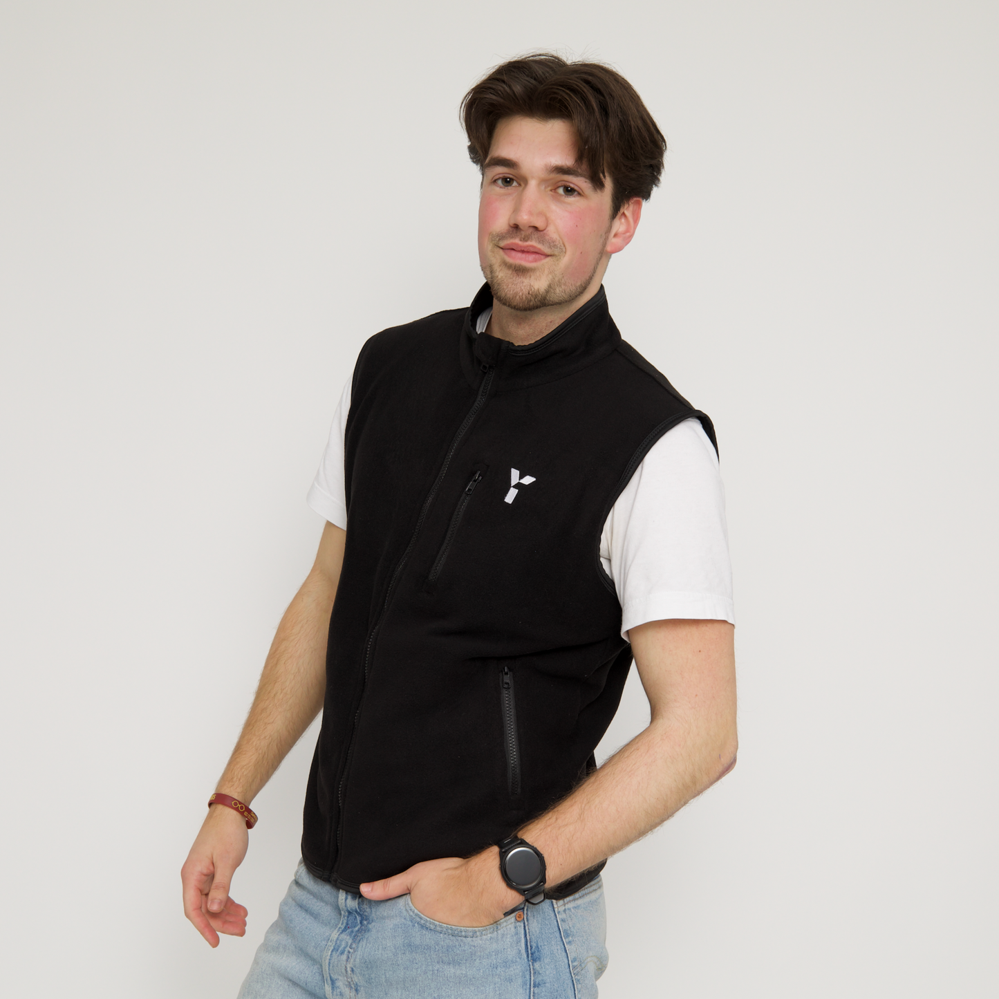 Core Fleece Gilet (Black)