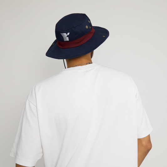 Fade Boonie (Navy/Maroon)