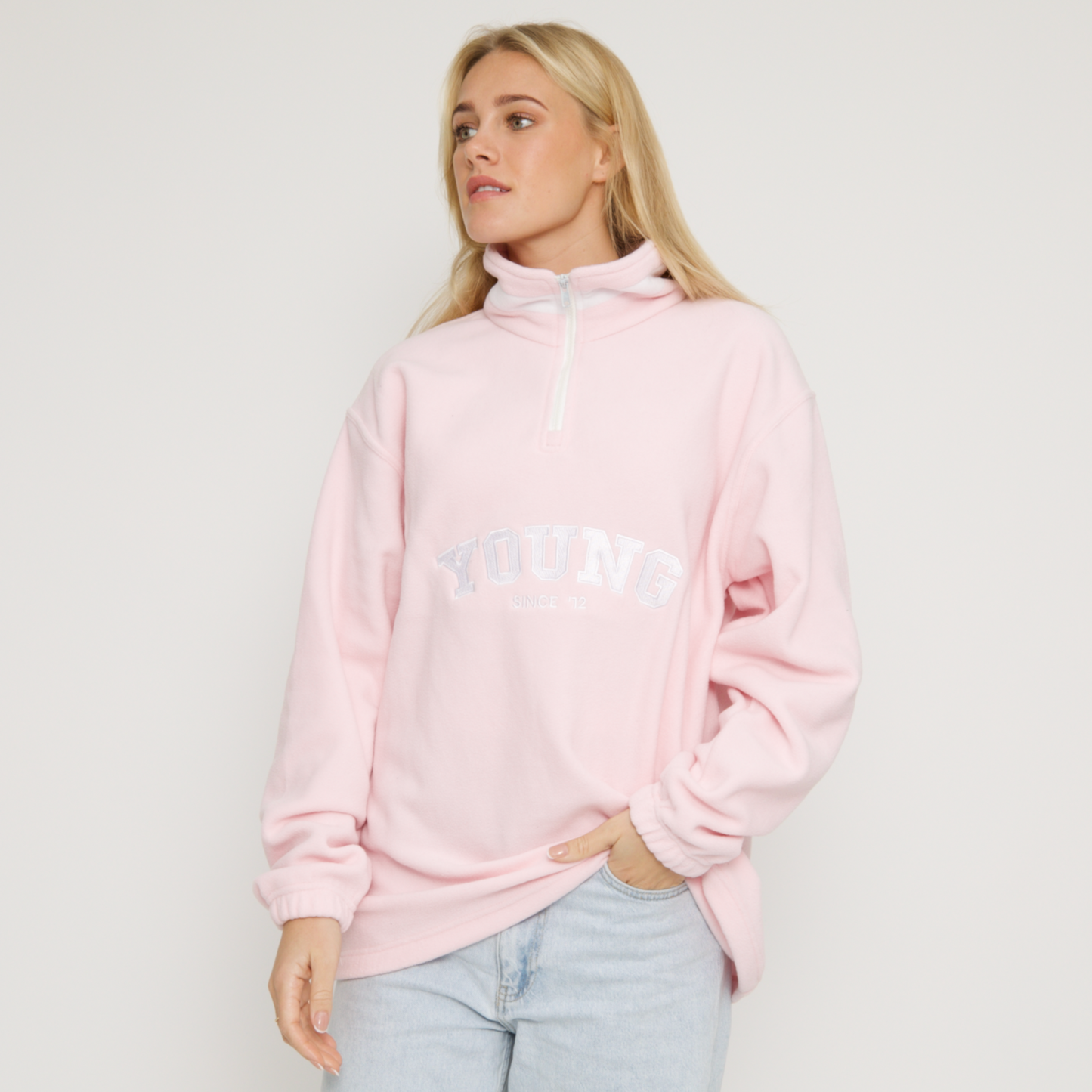 College Retro Fleece (Pink)