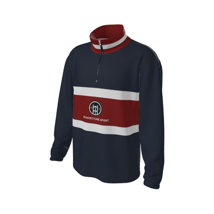 Retro Quarter Zip Fleece 2 Y1 Custom Retro Quarter Zip Fleece. (x 17)