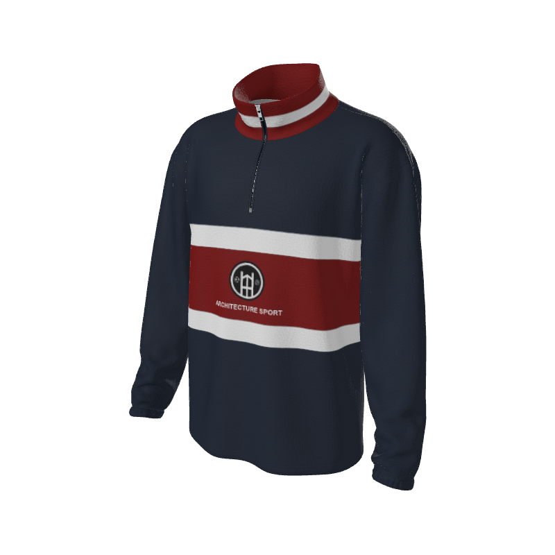Retro Quarter Zip Fleece 2 Y1 Custom Retro Quarter Zip Fleece. (x 17)