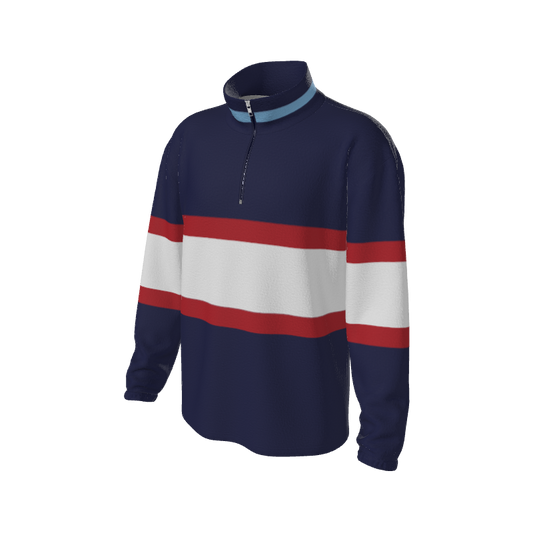 Retro Quarter Zip Fleece 5 Y1 Custom Retro Quarter Zip Fleece. (x 20)