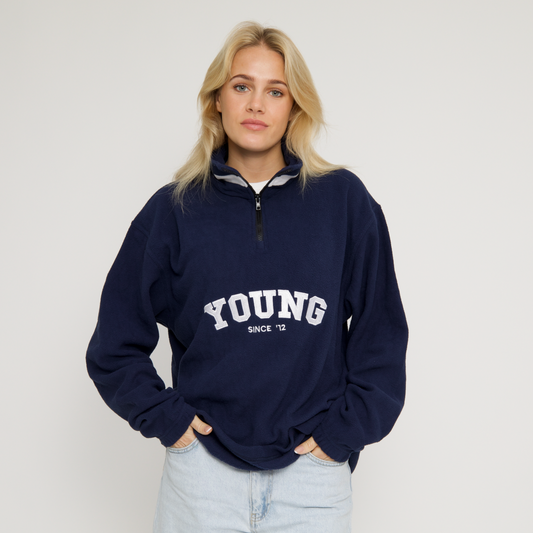 College Retro Fleece (Navy)