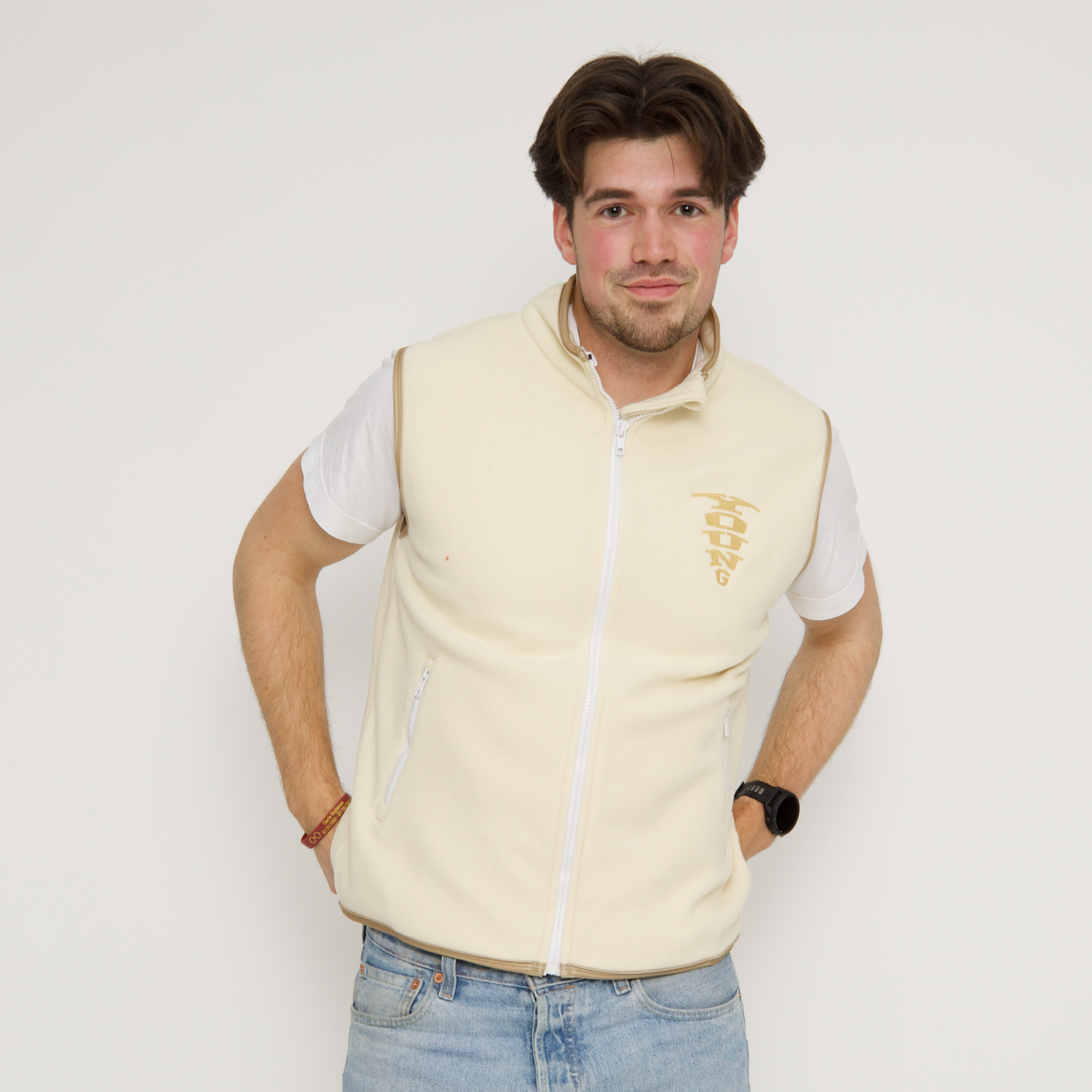 Young Fleece Gilet (Cream)