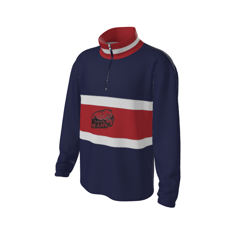 Retro Quarter Zip Fleece 2 Y1 Custom Retro Quarter Zip Fleece. (x 30) by Y1